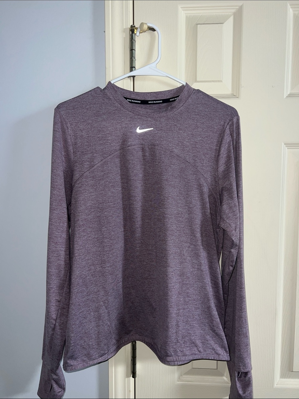 Nike Long Sleeve Performance Top - Heather Plum